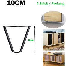 Hairpin Table Legs for Modern Furniture, Heavy Duty Furniture Legs with Rubber Floor Protectors, 30 cm Steel Cabinet Legs for DIY Projects,