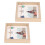 Innovative Shadow Box Display Frame, Wooden Keepsake Frame For Multi-functional Display, 2 Packs In Light Oak 2