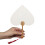 Éventail chinois en papier de riz, pour bricolage,-mini coeurs 1