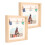 Wooden Keepsake Frame For Multi-functional Display, Decorative Wall Shadow Box Set In Light Oak, 2 Packs 4