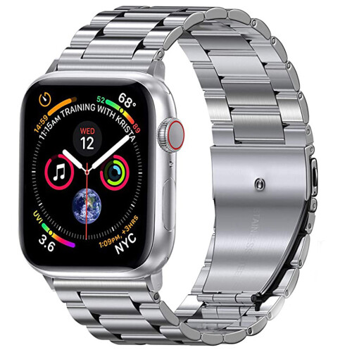 Μεταλλικό λουράκι ρολογιού για Apple Watch, ρυθμιζόμενο μεταλλικό λουράκι με εύκολη