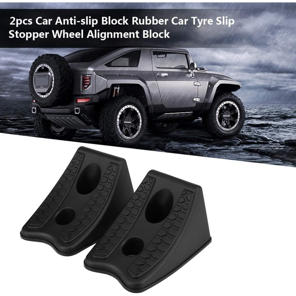 Heavy Duty Wheel Chocks, Multifunction Vehicle Stabilizers, Robust Non-Slip Base For Car Trailers Trucks, Convenient Use And Carry, Ideal For Repair 9169997994370