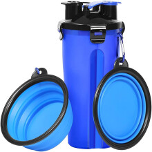 Pet Travel Bowls for Dogs Cats, Travel Bowls with Durable Construction for Outdoor Feeding, Expandable Sizes to Fit All Needs, Attachable to