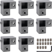 3-Wege-25-mm-Aluminium-Eckrohranschluss für DIY-Möbel- und Rahmenbau mit präziser Passform und Bauweise
