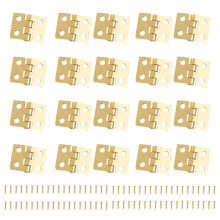 20PCS-Scharniere, Bauwerker, Nägel, Weinboxen, Kupferscharniere, geeignet für Schmuckschatullen, Werkzeugkästen