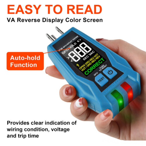 NonContact Voltage Tester LCD Display For GFCI Outlet Tester Electrical Test Kit Socket Tester Voltage Tester
