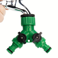 2-Wege-Wasserschlauch-Wasserhahnsplitter mit Schnellstecker und Y-Typ-Adapter für den Gartenhahn – Zweizweckanschlüsse für den Gartengebrauch