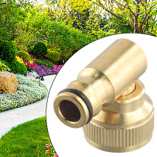 Schlauchspulen-Drehbogen-Schnellstecker 90-Grad-Nippelanschluss Gartenschlauch-Tap-Konverter für Schlossschlossstecker 3/4 Zoll BSP Weibchen