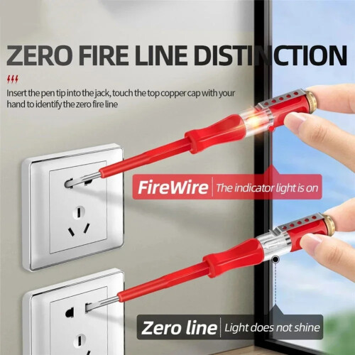 1PC B07 100-500V Ηλεκτρικός ελεγκτής στυλό Κατσαβίδι Στυλό δοκιμής μόνωσης 2
