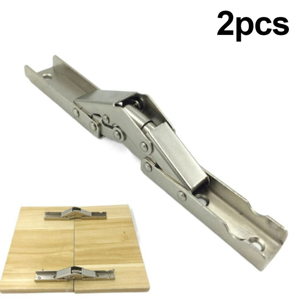 2Pcs/Set 90 Degree Self-Locking Folding Hinges Brackets Spring Folding Hinge Able Legs Brackets Countertop Support Hardware 6935161420432