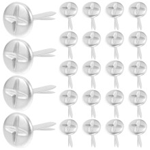 200St Kleine Zilveren Metalen Paper Fasteners Voor Handwerk En School