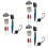 3Sets Golfs Ball Markierer Mit Liner, Und Farblichen Markern 7
