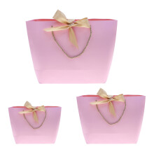 6Stk Geschenktüten Aus Papier Mit Tragegriff Und Schleifendeko
