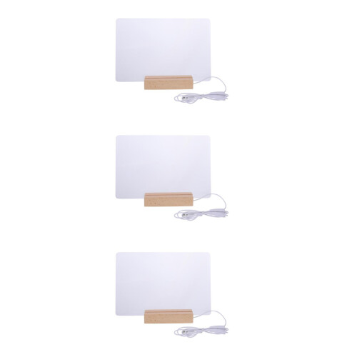 3Sets Acryl Mitteilungstafeln Mit , Abwischbar, Farbenfroh 2