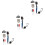 3Sets Golfs Ball Markierer Mit Liner, Und Farblichen Markern 8