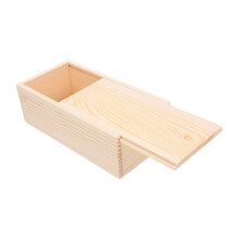 2Stk Khaki Holzschiebehülse Schmuck- Und Box Unfertig
