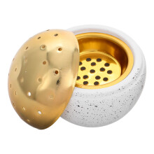 2Stk Weißer Zement Duftbrenner Handheld Aromatherapie Accessoire