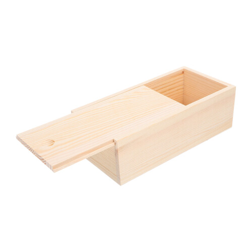 2Stk Khaki Holzschiebehülse Schmuck- Und Box Unfertig 2