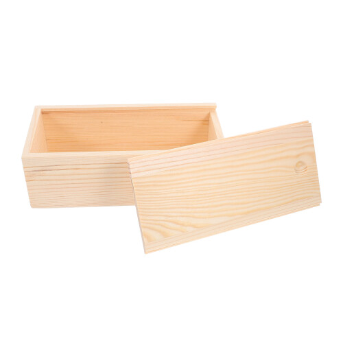 2Stk Khaki Holzschiebehülse Schmuck- Und Box Unfertig 1