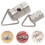 4Stk Gitarren Strap Locks Metall Silber Strap Button Set 10