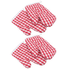 8Stk Ofenhandschuhe Rot, Hitzeschutz Backhandschuh Für