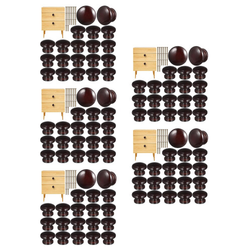 100Ud Pomos Redondos De Madera Para Cocina Y 1