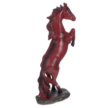 2Stk Braune Resin Pferdeskulpturen Feng Shui Tierkreis Glücksbringer