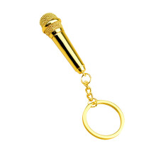 Porte-clés de micro de poche Miniature, Simulation, pour les-Or