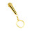Porte-clés de micro de poche Miniature, Simulation, pour les-Or 1
