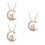 3Ud Collar Con Colgante 925 Mujer 3