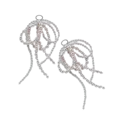 Wunderschöner Schleife-Charm mit-Weiß