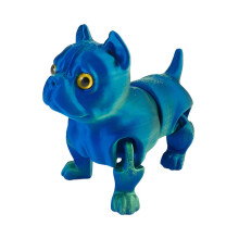 Nieuwigheid Creatieve 3D-printen Pitbulls-Smaragdblauw groen