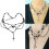 Collier multicouche élégant avec pendentif croix gothique, 2