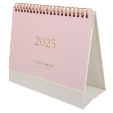 2St Papieren Bureaukalender Roze Minimalistisch Voor Thuis En Kantoor