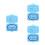 3St Blauwe Bewaarbox Baby Plastic, Compact En Stevig Design 5