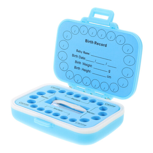 3St Blauwe Bewaarbox Baby Plastic, Compact En Stevig Design 1