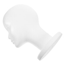 2Stk Weiße Schaumkopf Mannequin Für Perücken Und Hüte Stabiler Stand