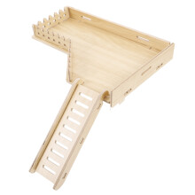 5Stk Hellgelbe Holz Hamsterplattform Mit Und Bissfest