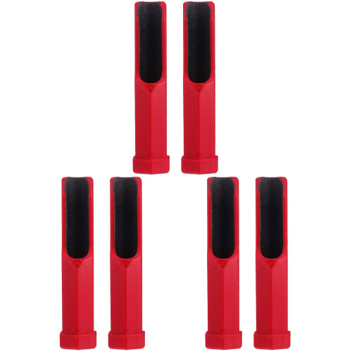 6Stk Rotes Billiard Queue Reparatur Set Für Pool 2