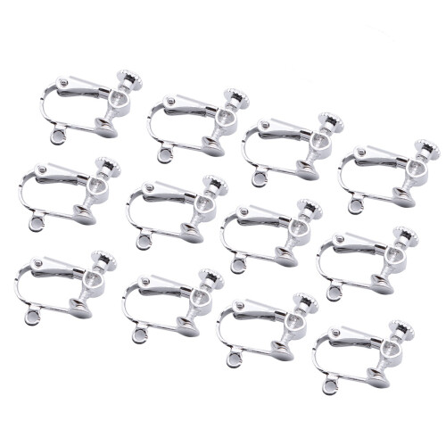 36Stk Ohrclips Silber Leicht Open Non-Pierced Schmuck
