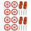2Sets Upgrade Kit Hitzebett Leveling Muttern 5
