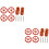 2Sets Upgrade Kit Hitzebett Leveling Muttern 6