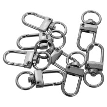 40Stk Silberne Lobster Karabiner Zinklegierung Für DIY Und Basteln