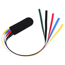 5Stk Schwarze Ribbon Page Marker Aus Stabilem PU Für