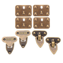 16Sets Dunkelbraune Schlosse Metall Für Puppen DIY