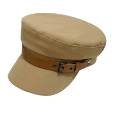 2Stk Damen Barett Khaki Modischer Lederhut Vielseitiges Accessoire