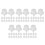 500Pcs Adjustable White Drip Irrigation Emitters for Home Garden Use 4