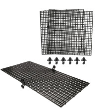 12Sets Schwarzes Plastik Gitter Für Aquarium Langlebiger Fischschutz
