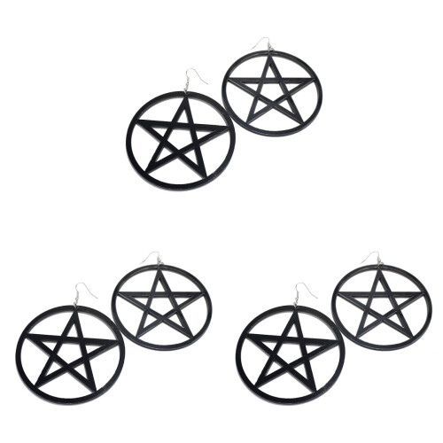 3Stk Circle Star Ohrhänger Mit Funkelndem 1