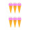 6Pcs PVC Fake Ice Cream Cone Models Rosy Decor Props 7
